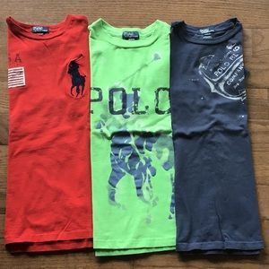 Ralph Lauren Boys Short Sleeve Graphic Tees Lot